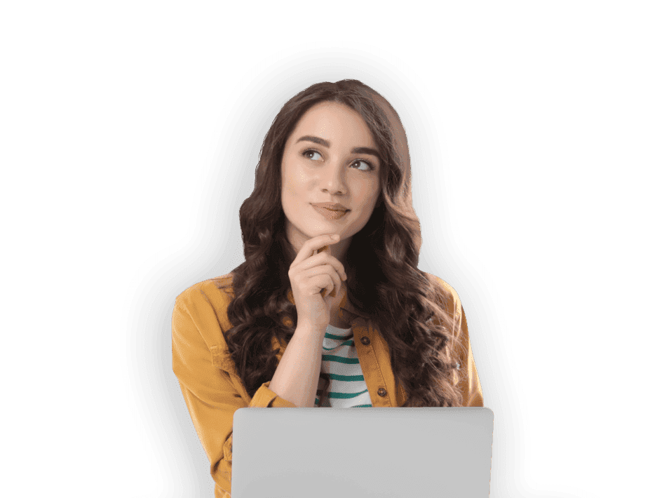 Illustration einer Person vor dem Psy-o-mat® Entscheidungstool